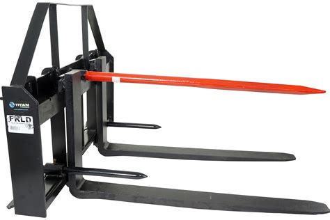 skid steer pallet forks bale spear|skid steer for sale.